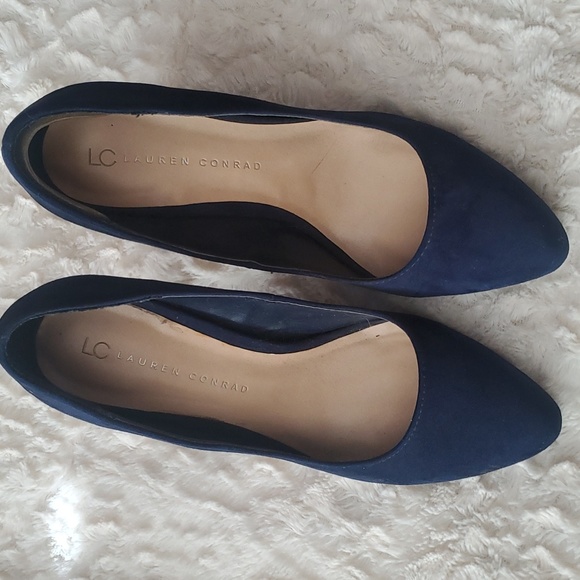 LAUREN CONRAD SUEDE BLUE HEELS💙 - Picture 4 of 7